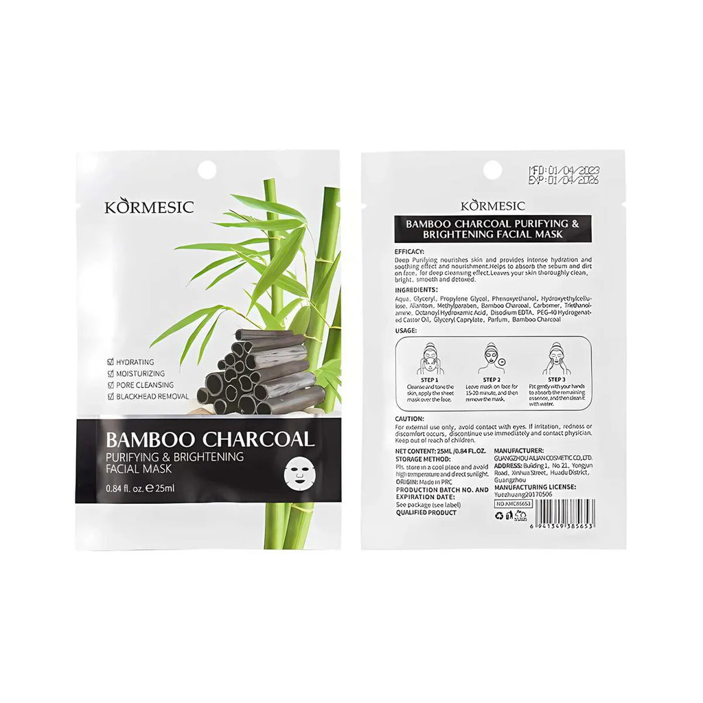 Bamboo Charcoal Purifying Facial mask