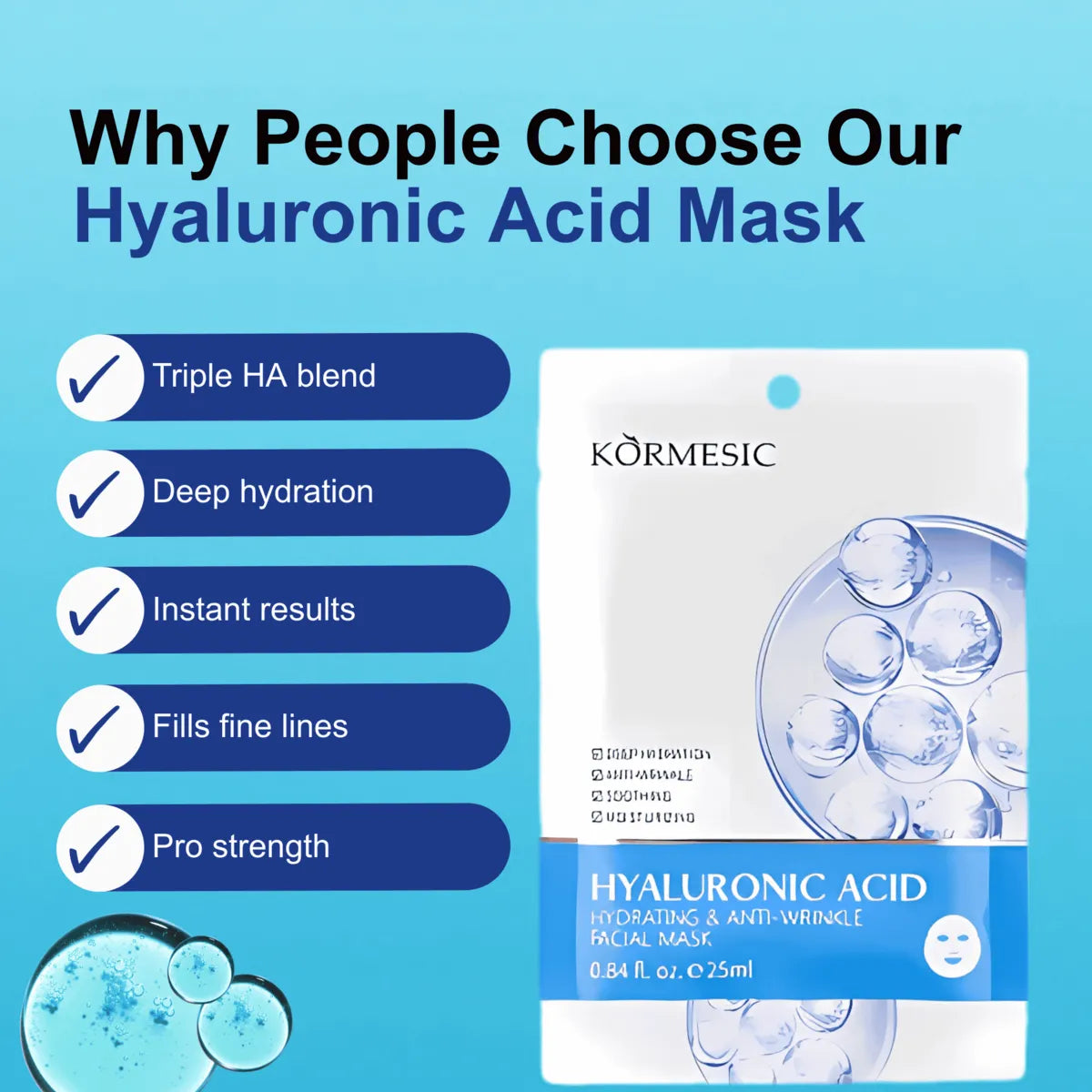 Anti-wrinkle facial mask